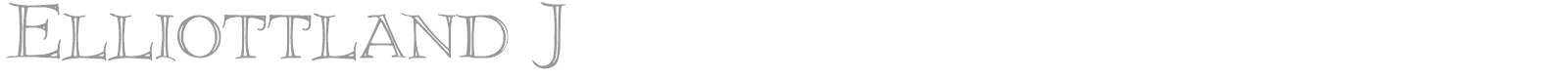 Elliottland font preview